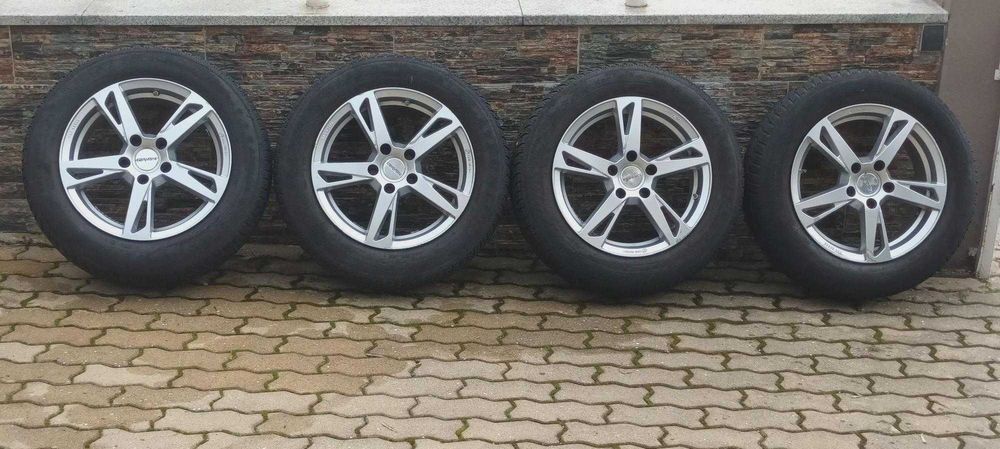 4 jantes 16" CARMANI MERCEDES 5*112 ET38 com pneus