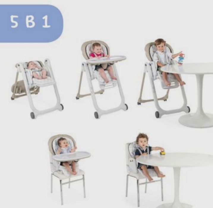 стільчик для годування chicco polly progres5 kiwi