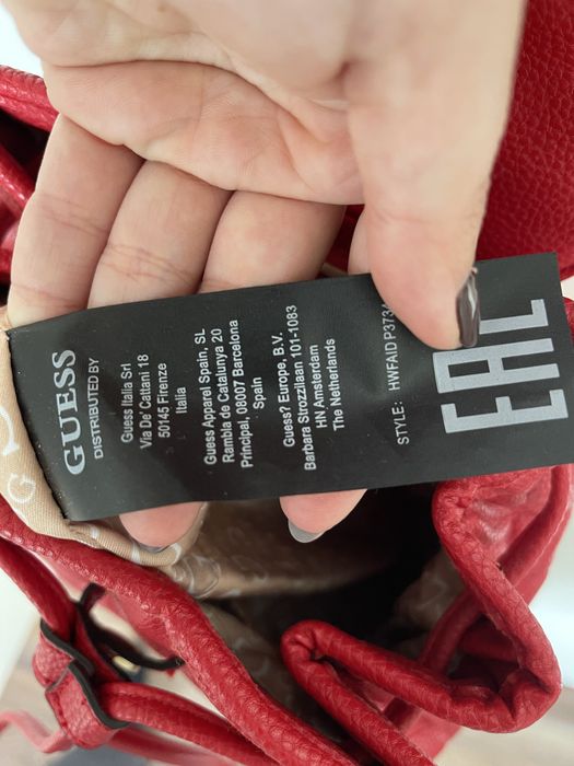 Mochila Guess Vermelha Alcochoada