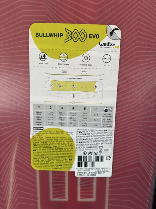 Prancha snowboard nova