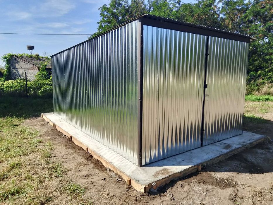 Garaż Blaszany blaszak 3x5 Ocynk