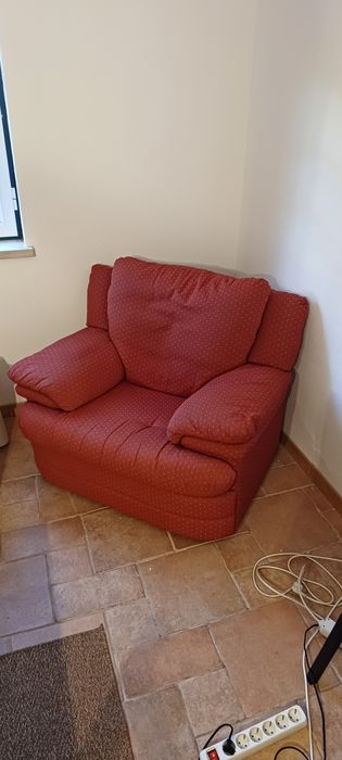 Sofá Poltrona vermelha - 2 unidades