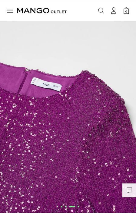 Платье mango пайетка