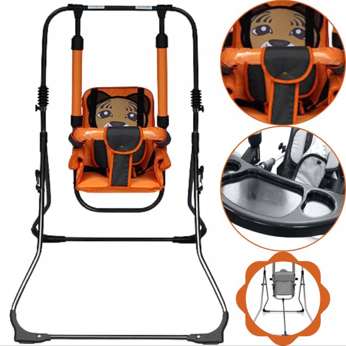 Huśtawka   składana wolnostojąca stabilna do domu ogrodu dla dziecka