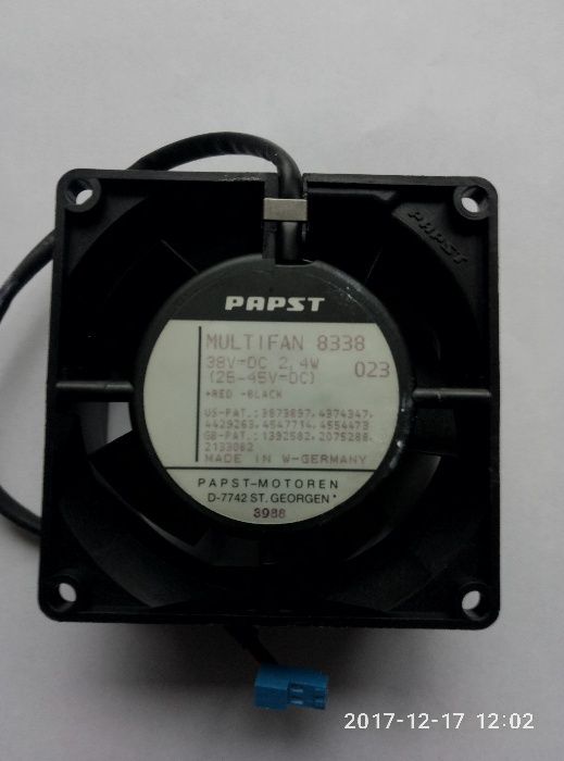 Вентилятор 80х80х30, питание- 25-45 В с ОЛХ-доставкой