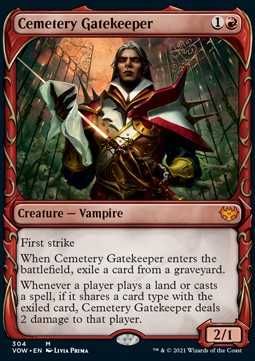 Cemetery Gatekeeper Art MTG karta