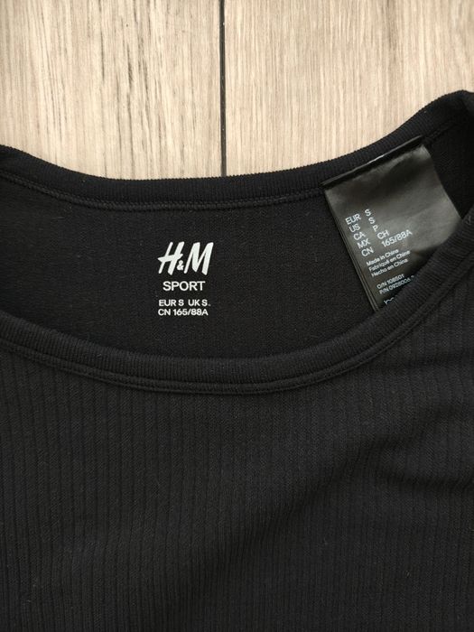 Czarny crop top * H&M * S 36