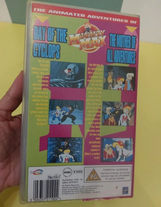 Mighty Max vol. 2 VHS raro 90's colecionador