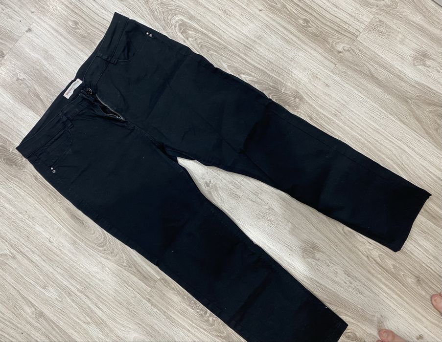 Czarne spodnie jeansy dżinsy papaya 16 xxl 7/8