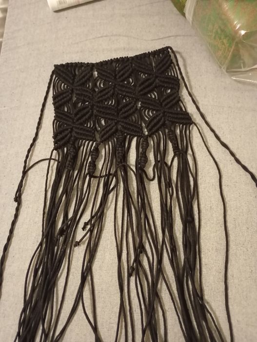 Пояс макраме припинда