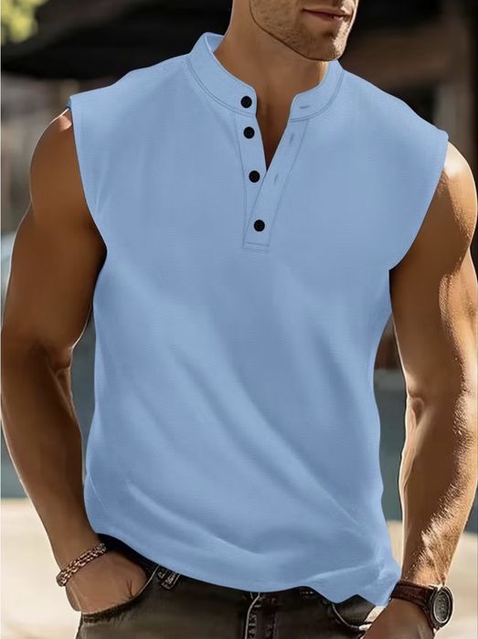 Tshirt cava com botoes