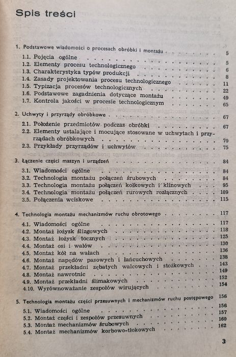 Montaż maszyn i urządzeń Grzegórski, podręcznik dla ZSZ