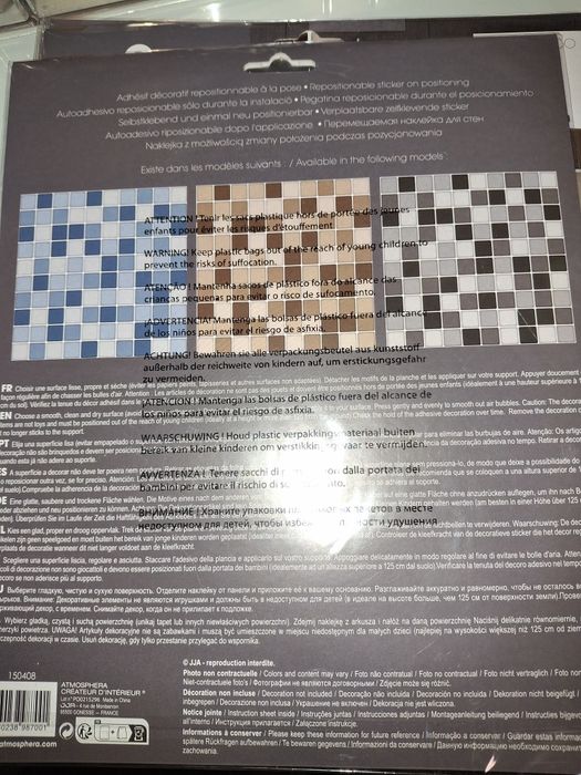 Autocolante tipo azulejo