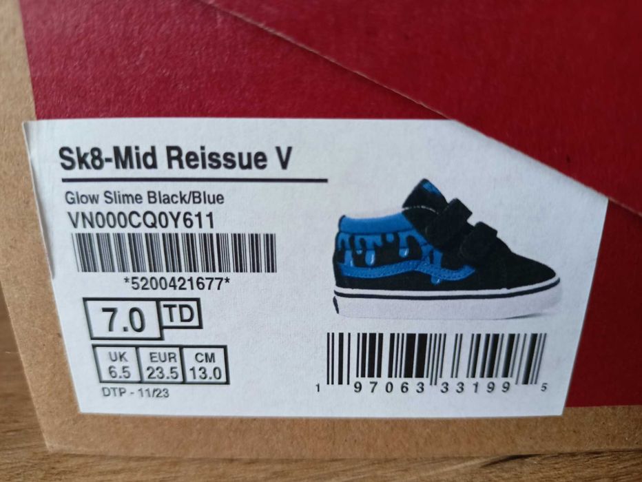 Buty sneakersy Vans 23.5