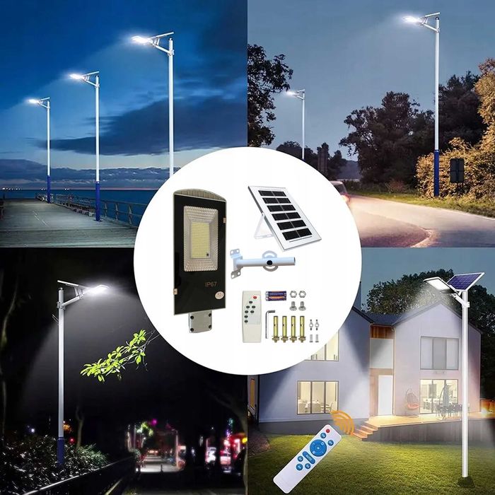 LAMPA latarnia solarna uliczna ogrodowa 299 led 300w