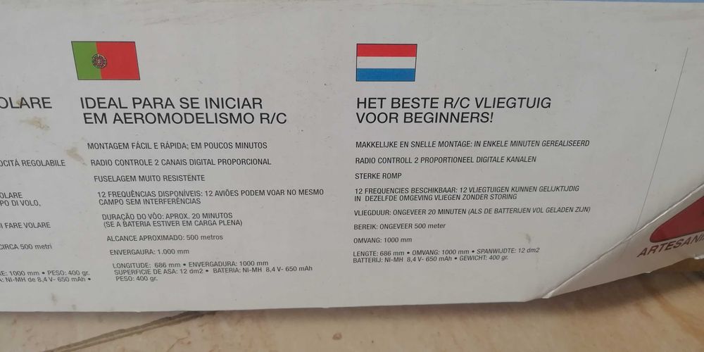 Avião planador Tornado R/c
