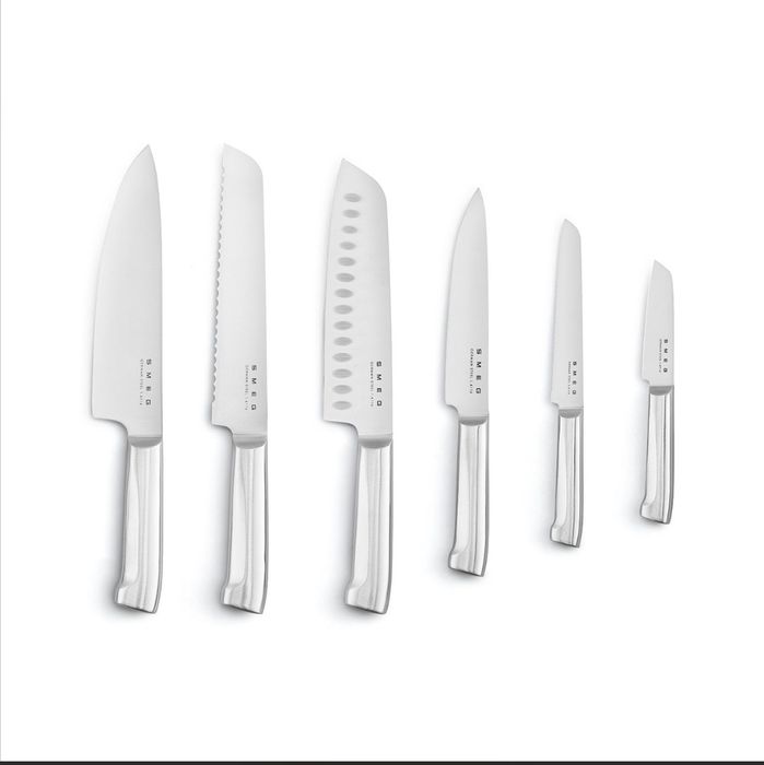 PROMOCJA!!! Zestaw noży noże kuchenne SMEG zestaw 6+1 NOWE