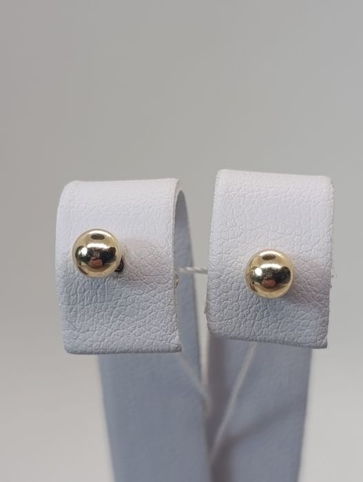 Kolczyki kulki złote złoto próby 585° 14k