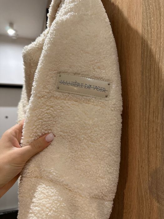 Шуба біла дорогого бренду Maniere de Voir , оригінал