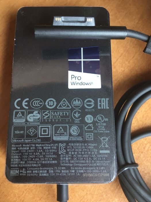 Зарядное Устройство Блок Питания Microsoft Surface Book 2 15V 4A 6.33A