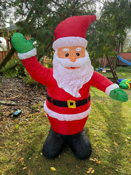 Mikołaj dmuchany/nadmuchiwany z podświetleniem