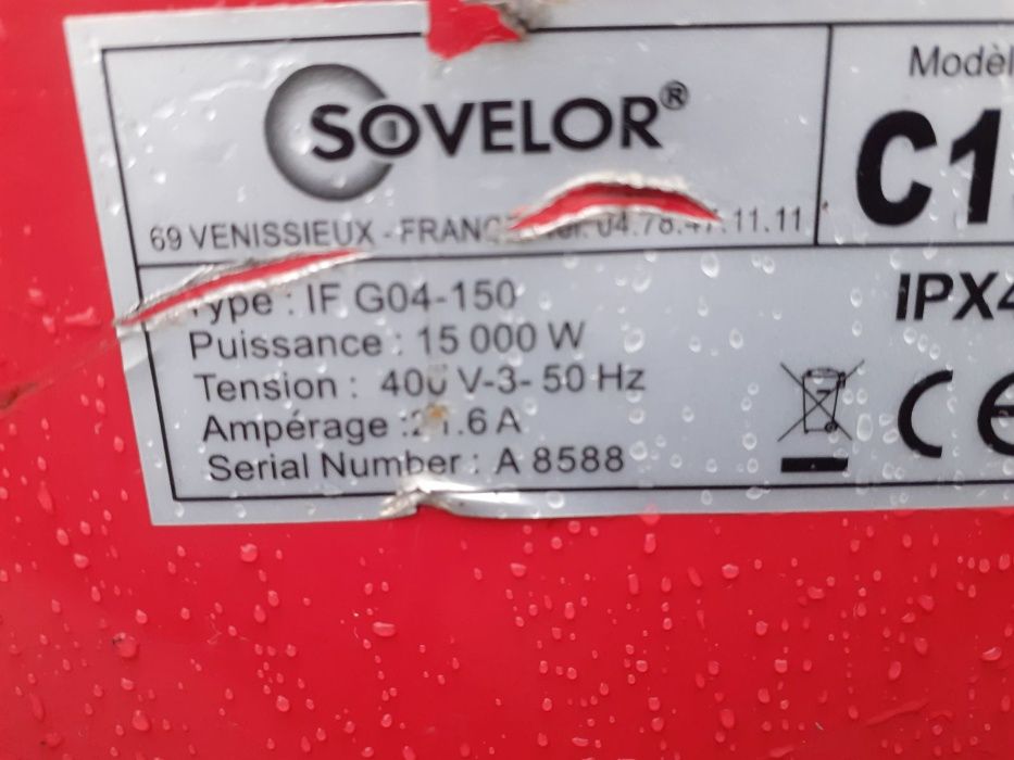 Ogrzewanie Nagrzewnica elektryczna Ogrzewacz elektryczny Sovelor 15kW