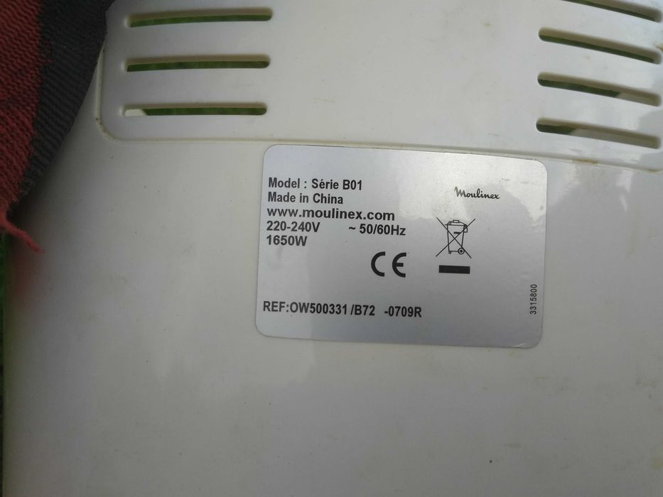 Moulinex B01 home bread baguette panel