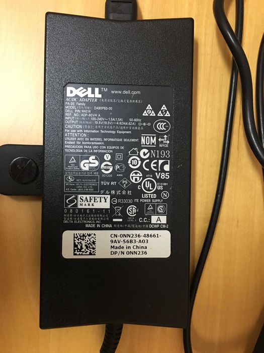 Carregador de portátil Dell DA90PE0-00 como Novo (c/portes)