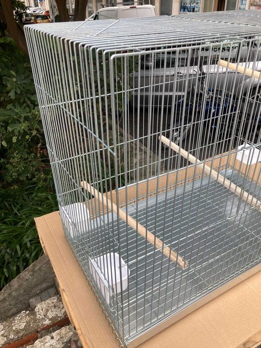 NOVO - Gaiola ZINCADA para Caturra 90x75x50cm