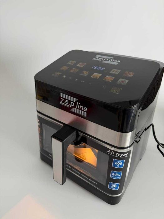 НОВИНКА! 13 ЛИТРОВ! Аэрогриль zp-00343 ДВА ТЭНА! аерогриль фритюрница