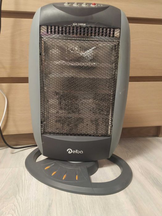 *OPORTUNIDADE* 3 aquecedores: 2 ventiladores 2000w + 1 halogéneo 1200w