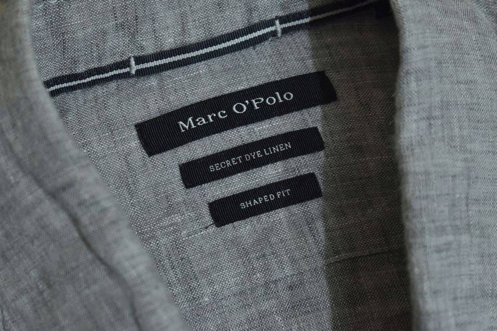 Marc O'polo Męska Lniana Koszula Secret Dye Linen Shaped Fit Xl