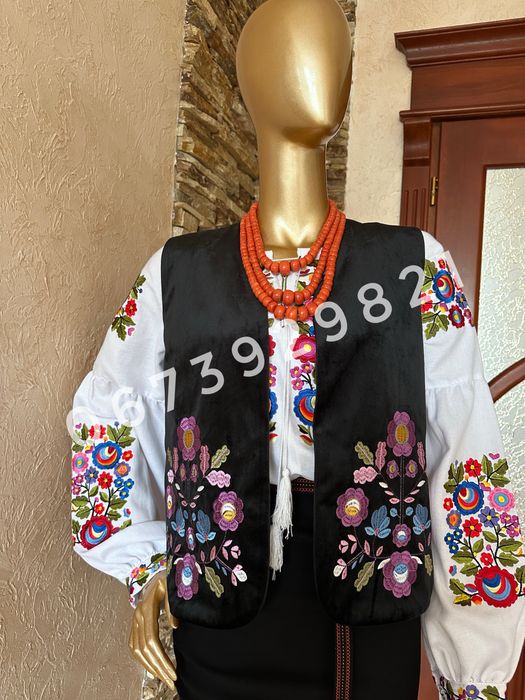 Вишитий горсет, камізелька, безрукавка, кептар, лейбик, горсик