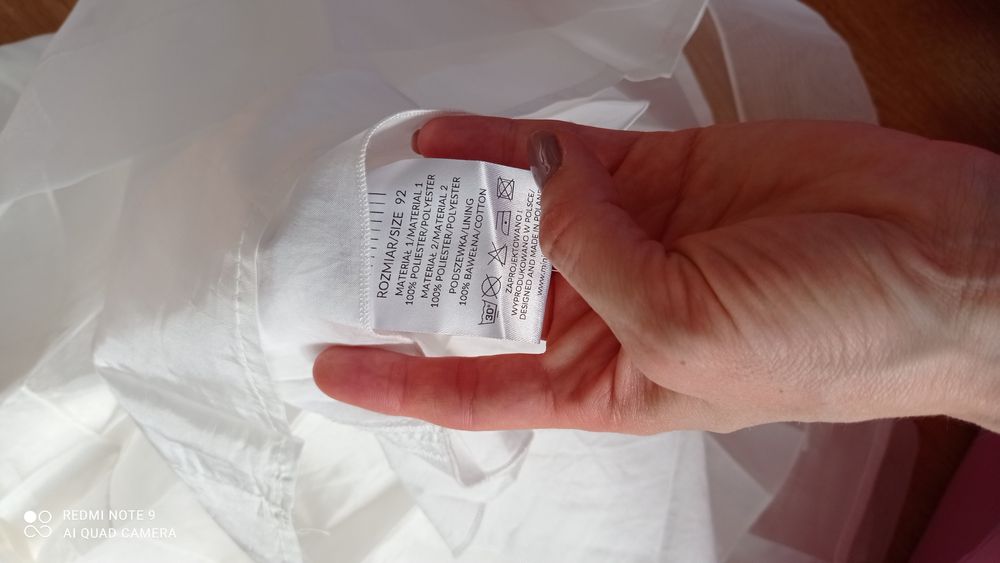 Sukienka wizytowa chrzest minimi r.92