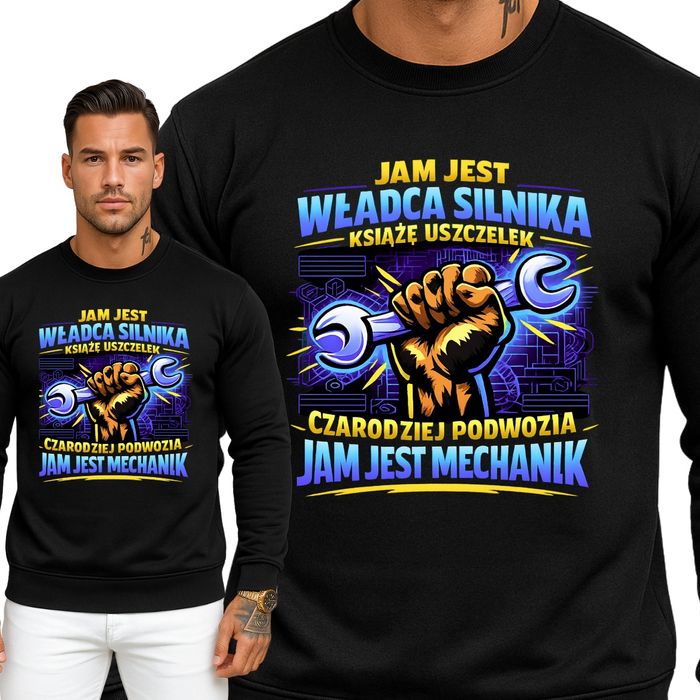 Bluzy męskie z nadrukiem