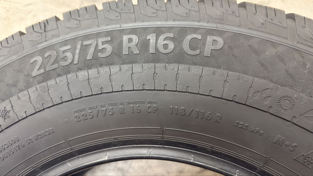2x Opony Wielosezonowe Continental VanContact Camper 225/75R16C DOT4725