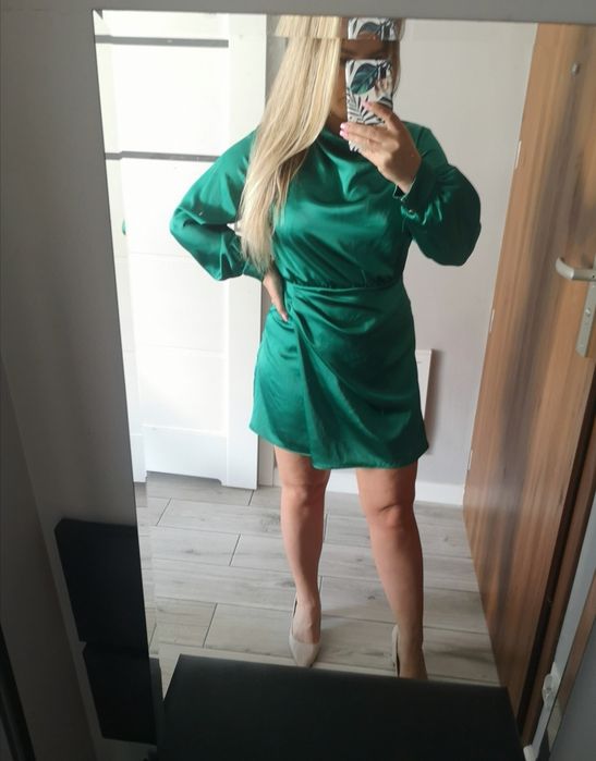 Zara - satynowa sukienka