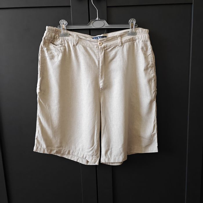 Spodenki szorty damskie bermudy do kolan lniane XL Tonger