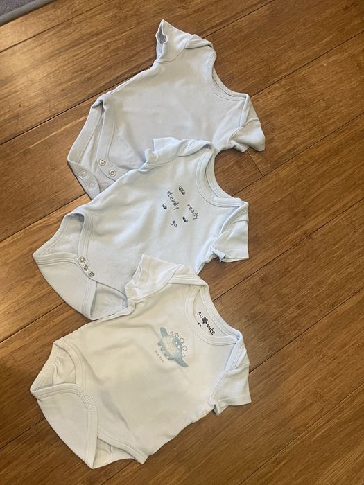 3szt body na krótki rękaw r 62, 3x