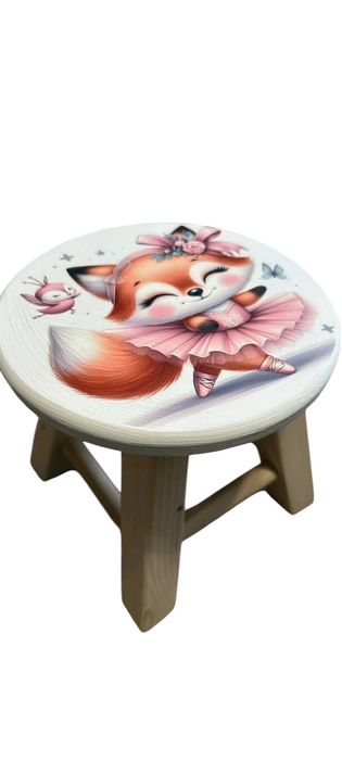 Стілець табурет дитячий дерев'яний ручної роботи розмир 25*25*24.