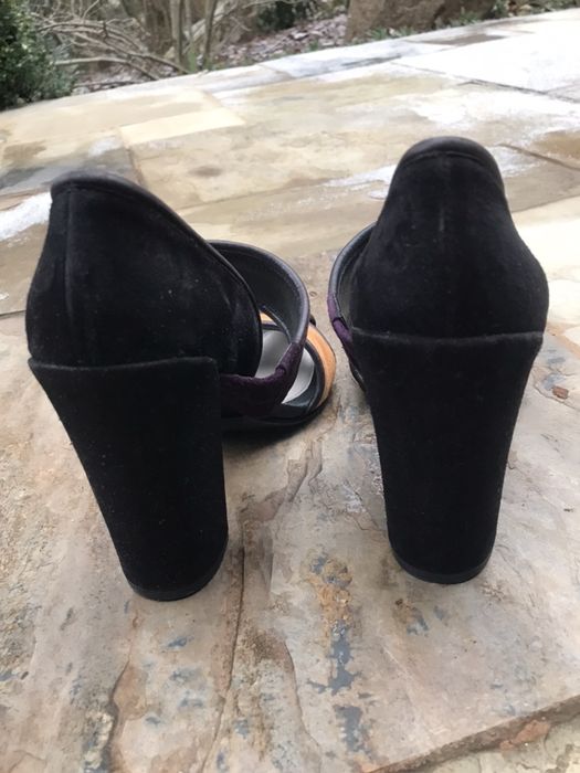 Kenzo 37 piękne markowe buty czółenka luksusowe skóra słupek
