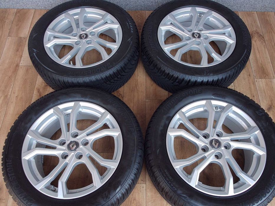 Koła Renault Nissan Dacia 17x7 5x114,3 ET43 ładne + Bridgestone 225/55/17 101V