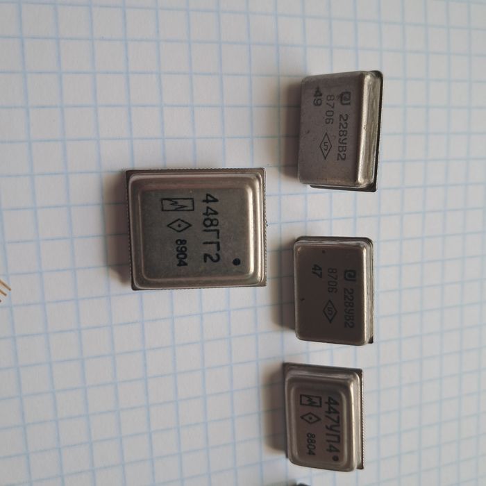 Мікросхеми 134ЛА8А(ТВ1, ТВ14,ИЕ5,ЛБ2А,ЛБ1А), 228УВ2, 447УП4, 448ГГ2