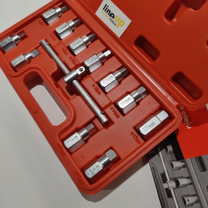 Jogo de chaves para bujões  de óleo de 3/8  (Com Iva)