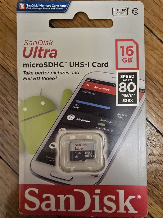 Карта пам'яті 16 ГБ Ultra High Speed