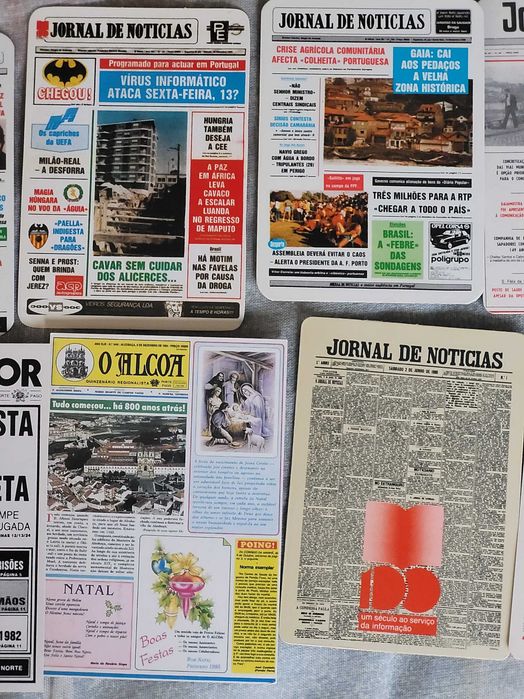 Calendários de Bolso - Capas de Jornais