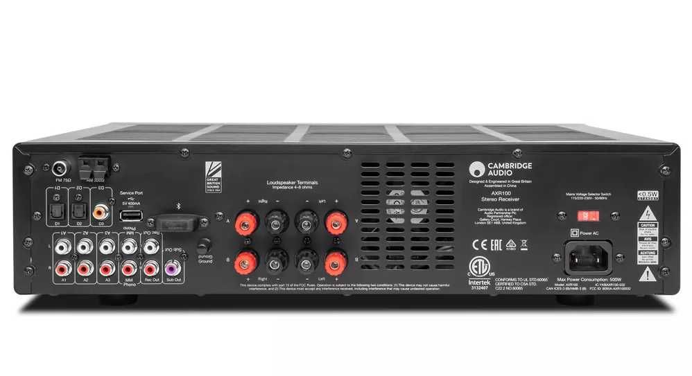 Cambridge Audio AXR100 – nowy amplituner stereo 2 × 100 W Bluetooth WYPRZEDAŻ