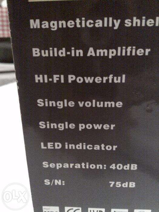 colunas (multimedia speakers) para pc (como novas em caixa)