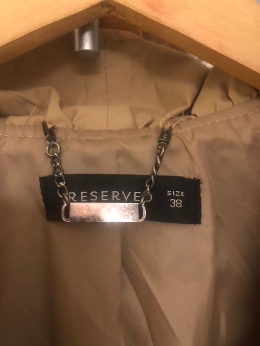 Płaszcz damski , prochowiec , beżowy Reserved , 38