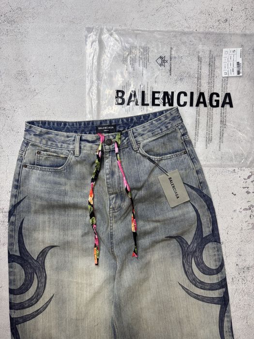 Balenciaga Tatto Baggy Jeans Tribal XS,S,M,L